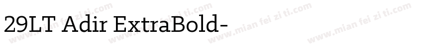 29LT Adir ExtraBold字体转换